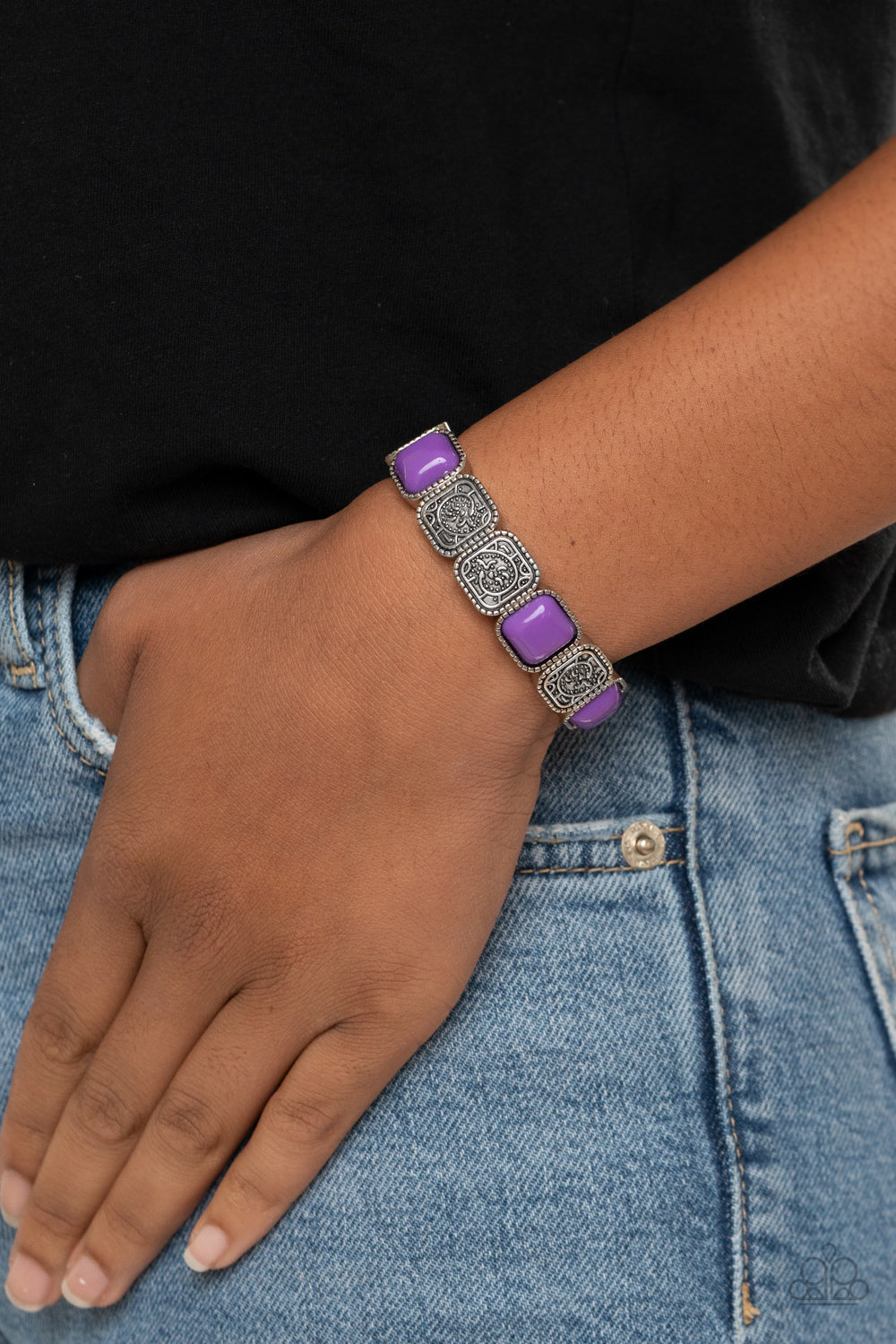 Paparazzi ♥ Trendy Tease - Purple ♥ Bracelet