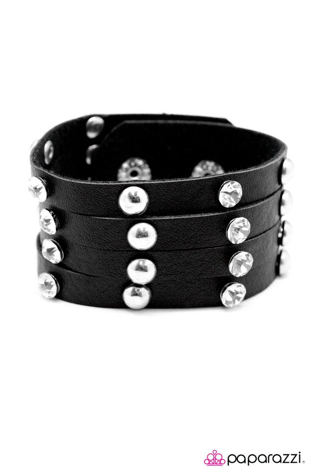 Paparazzi ♥ Born To Be Wild - Black ♥ Bracelet