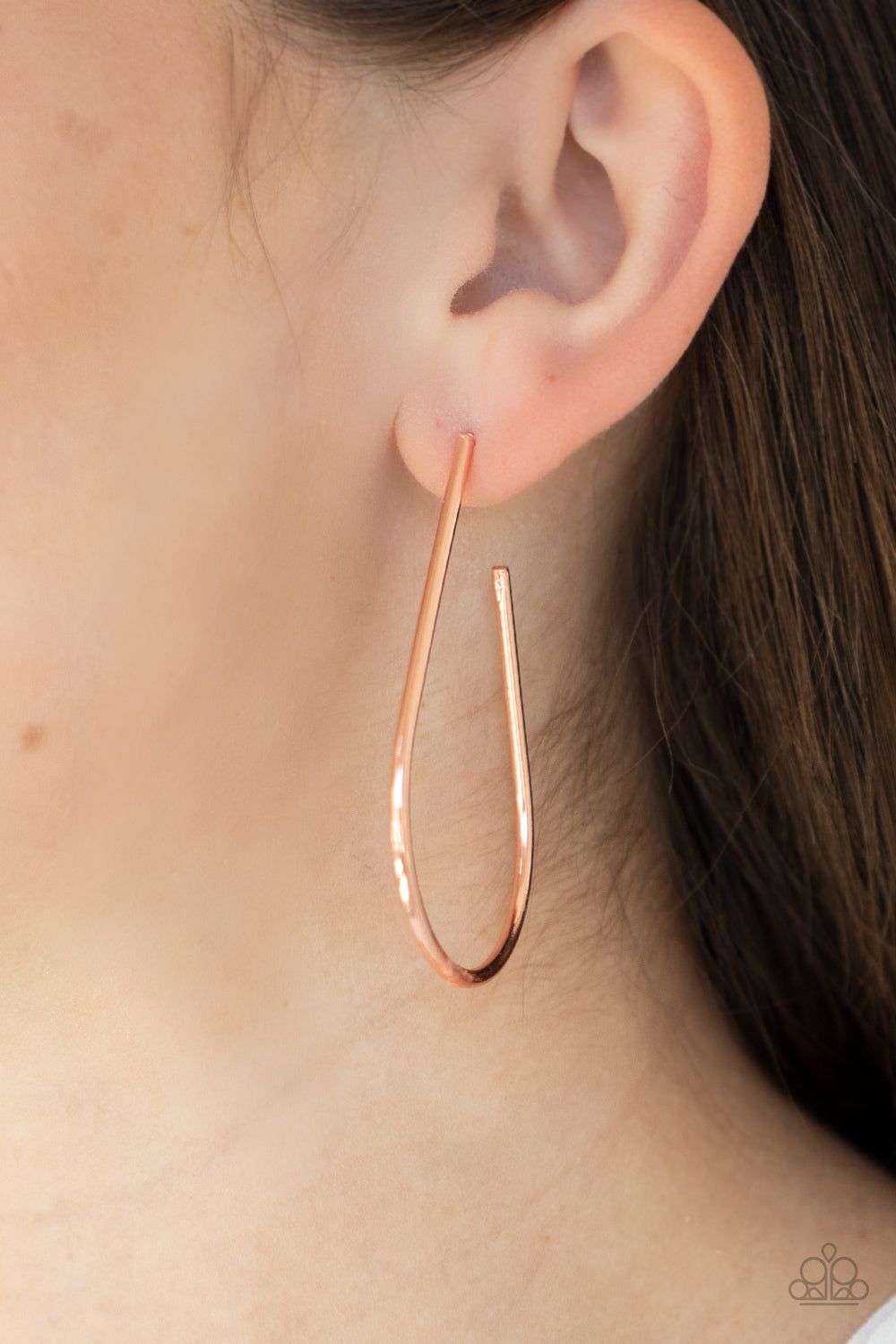 Paparazzi ♥ City Curves - Copper ♥ Earrings