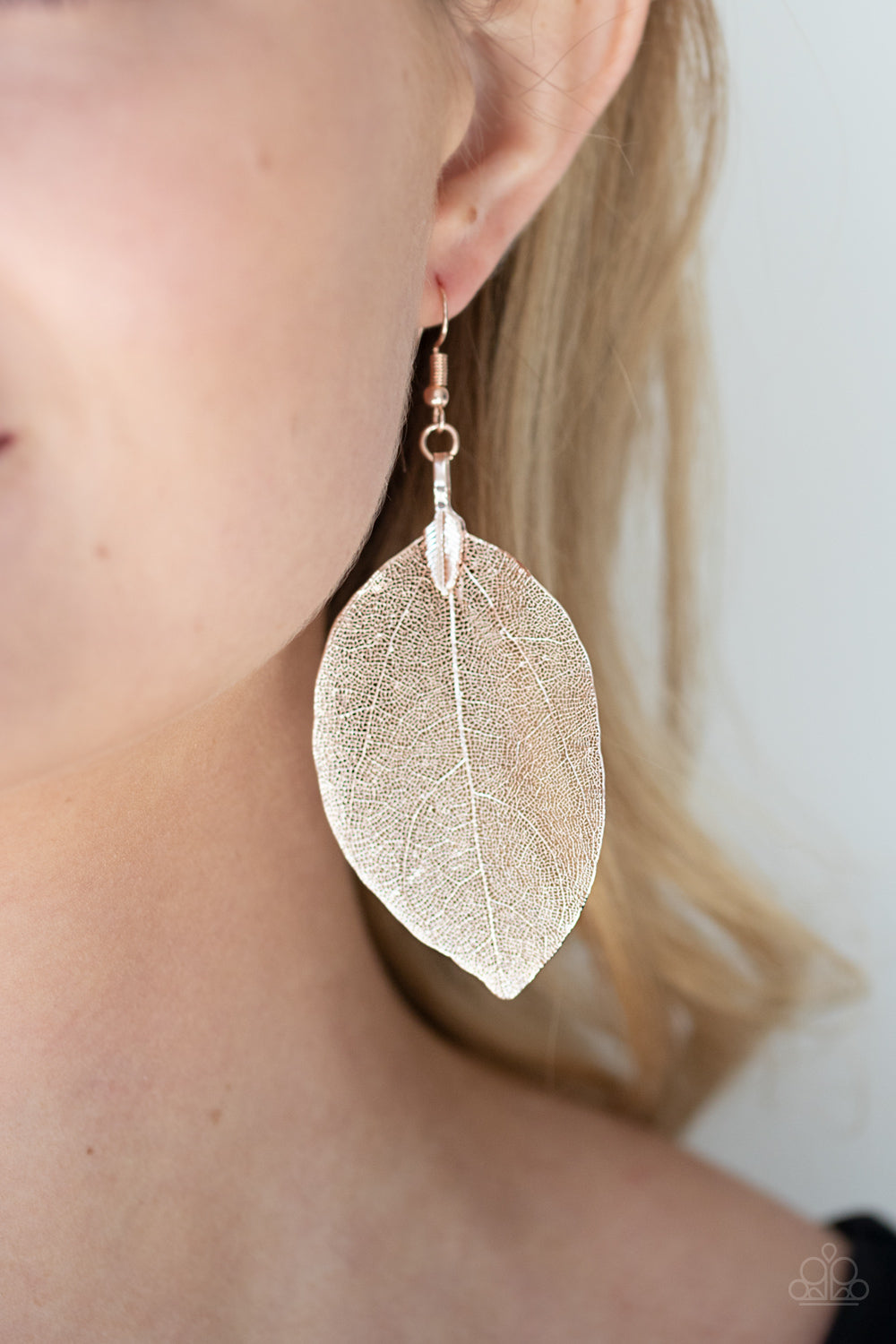 Paparazzi ♥ Leafy Legacy - Rose Gold ♥ Earrings