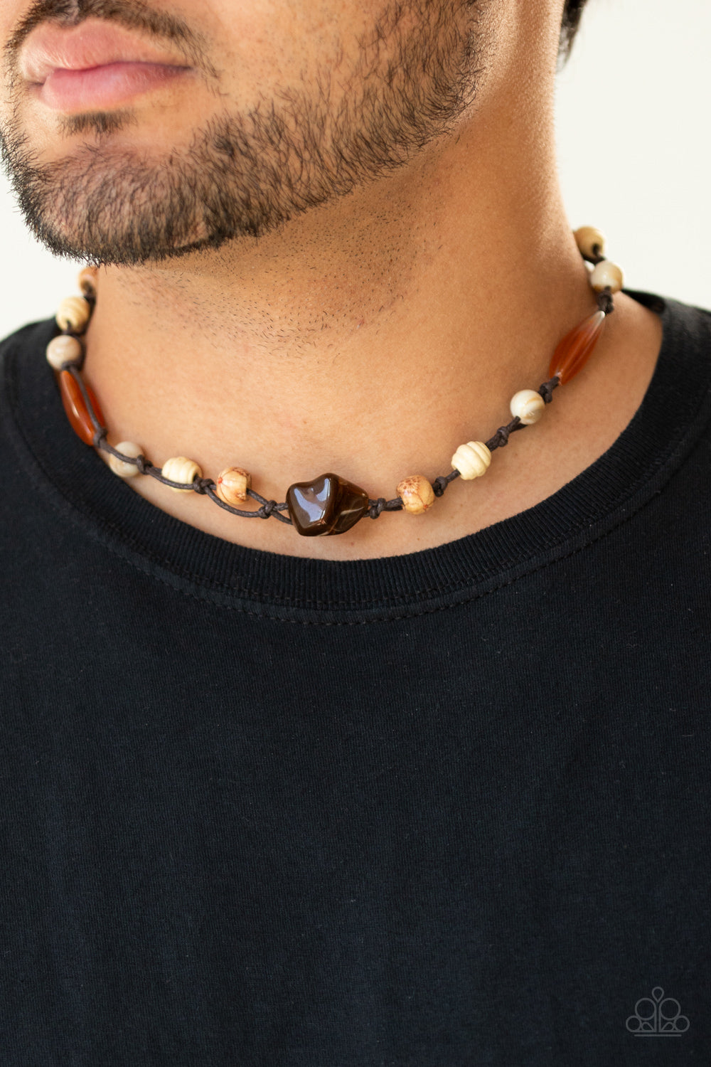 Paparazzi ♥ Island Grotto - Brown ♥ Necklace