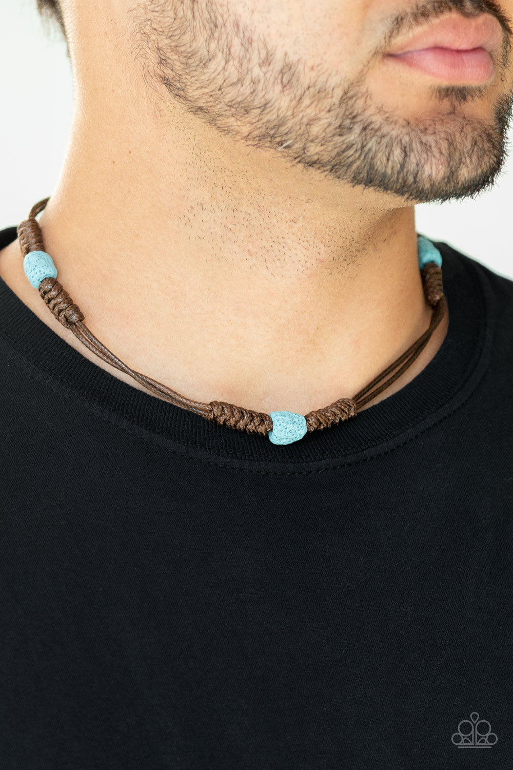 Paparazzi ♥ Volcanic Vagabond - Blue ♥ Necklace