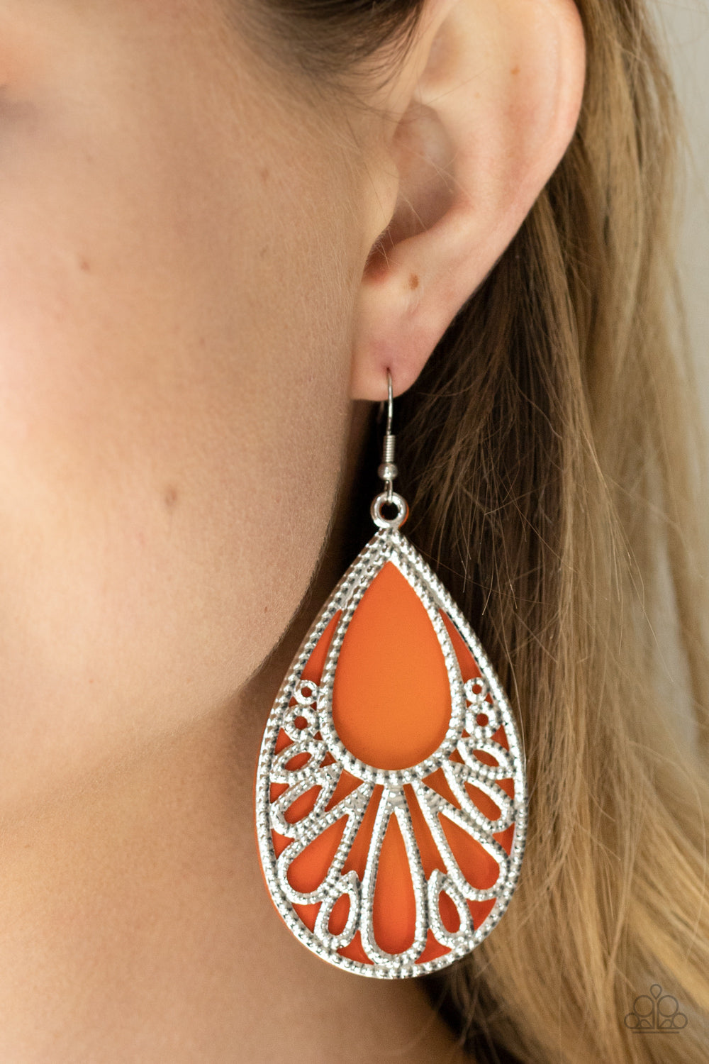 Paparazzi ♥ Loud and Proud - Orange ♥ Earrings
