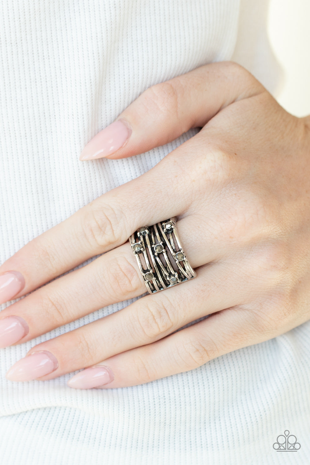Paparazzi ♥ Revved Up Radiance - Silver ♥ Ring