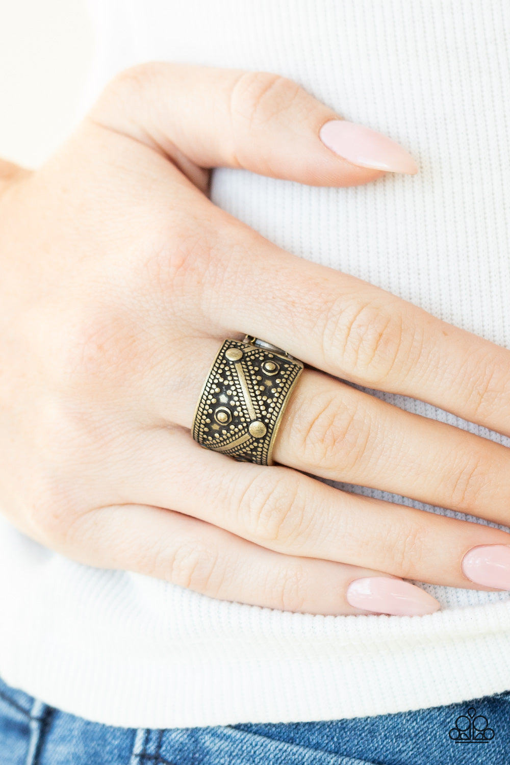 Paparazzi ♥ Primal Patterns - Brass ♥ Ring