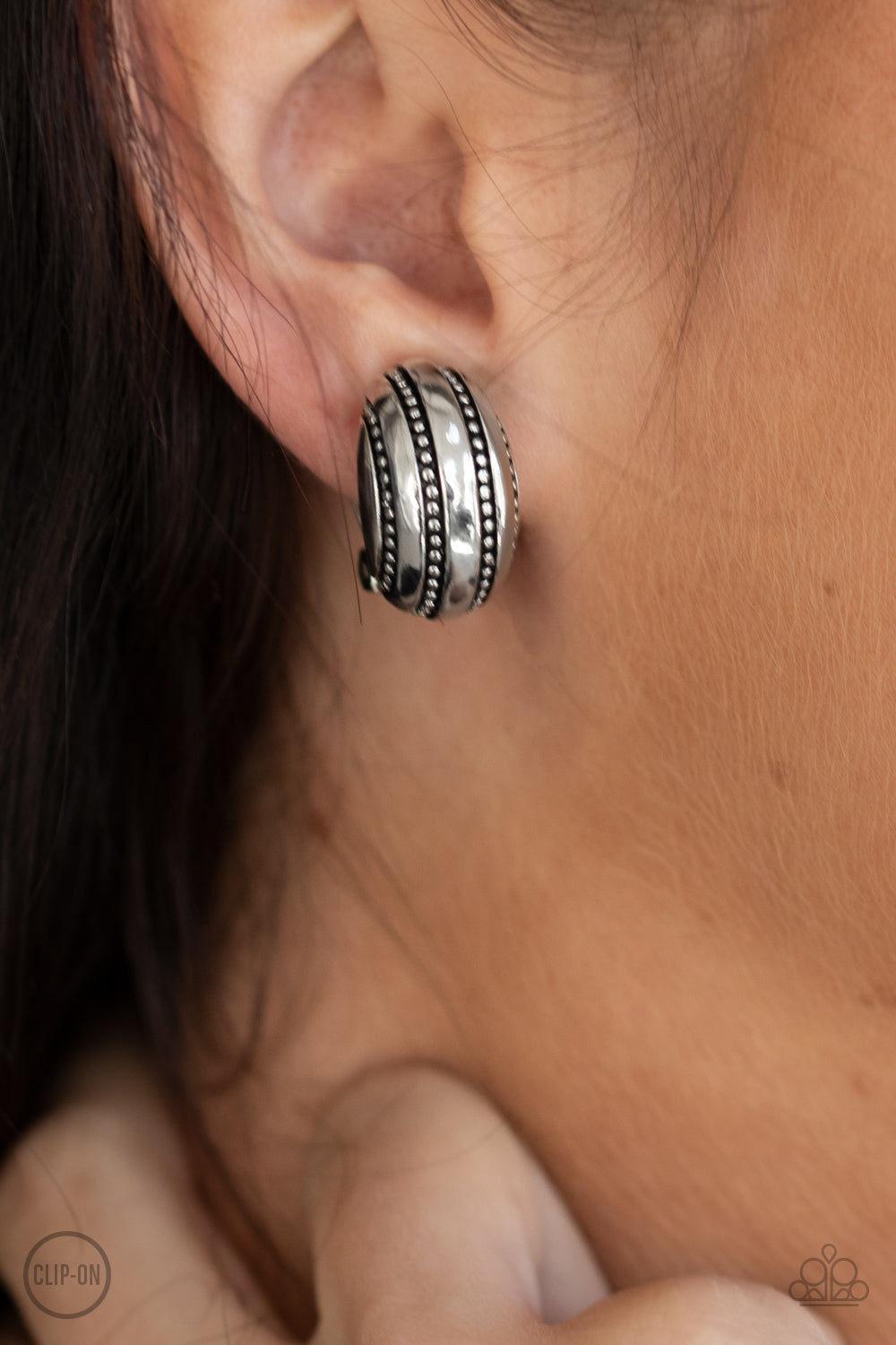 Paparazzi ♥ Rural Expressions - Silver ♥ Clip-On