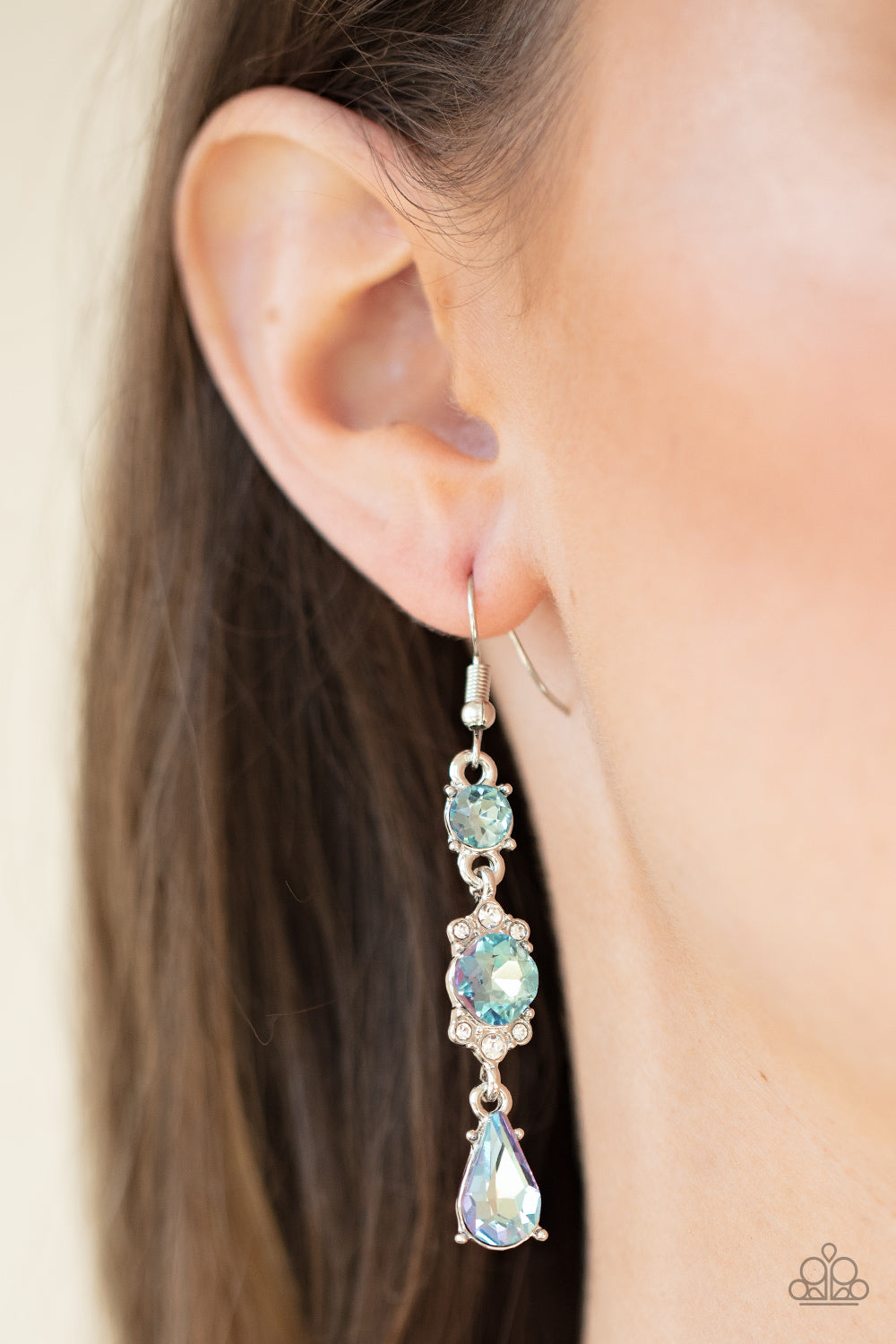 Paparazzi ♥ Outstanding Opulence - Blue ♥ Earrings