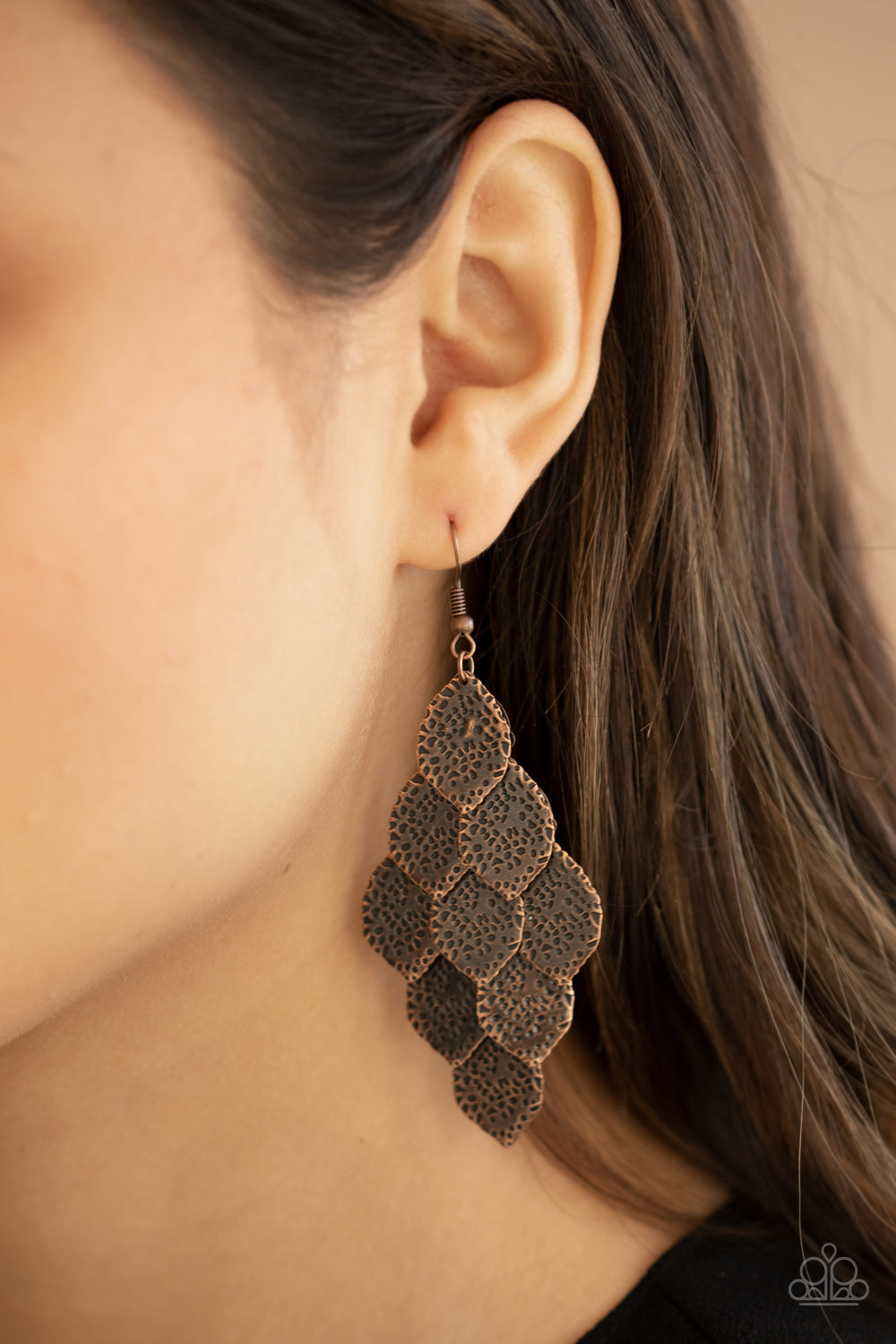 Paparazzi ♥ Loud and Leafy - Copper ♥ Earrings