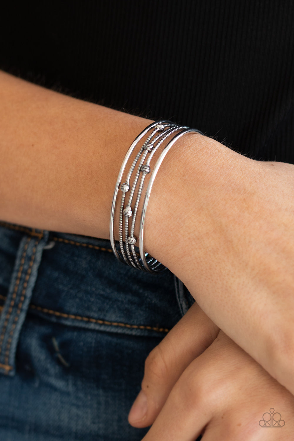 Paparazzi ♥ Extra Expressive - Silver ♥ Bracelet