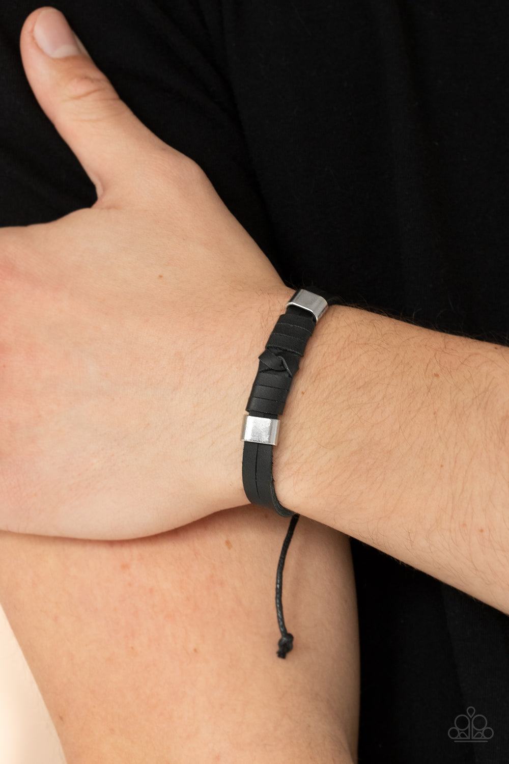 Paparazzi ♥ Drifter Decor - Black ♥ Bracelet