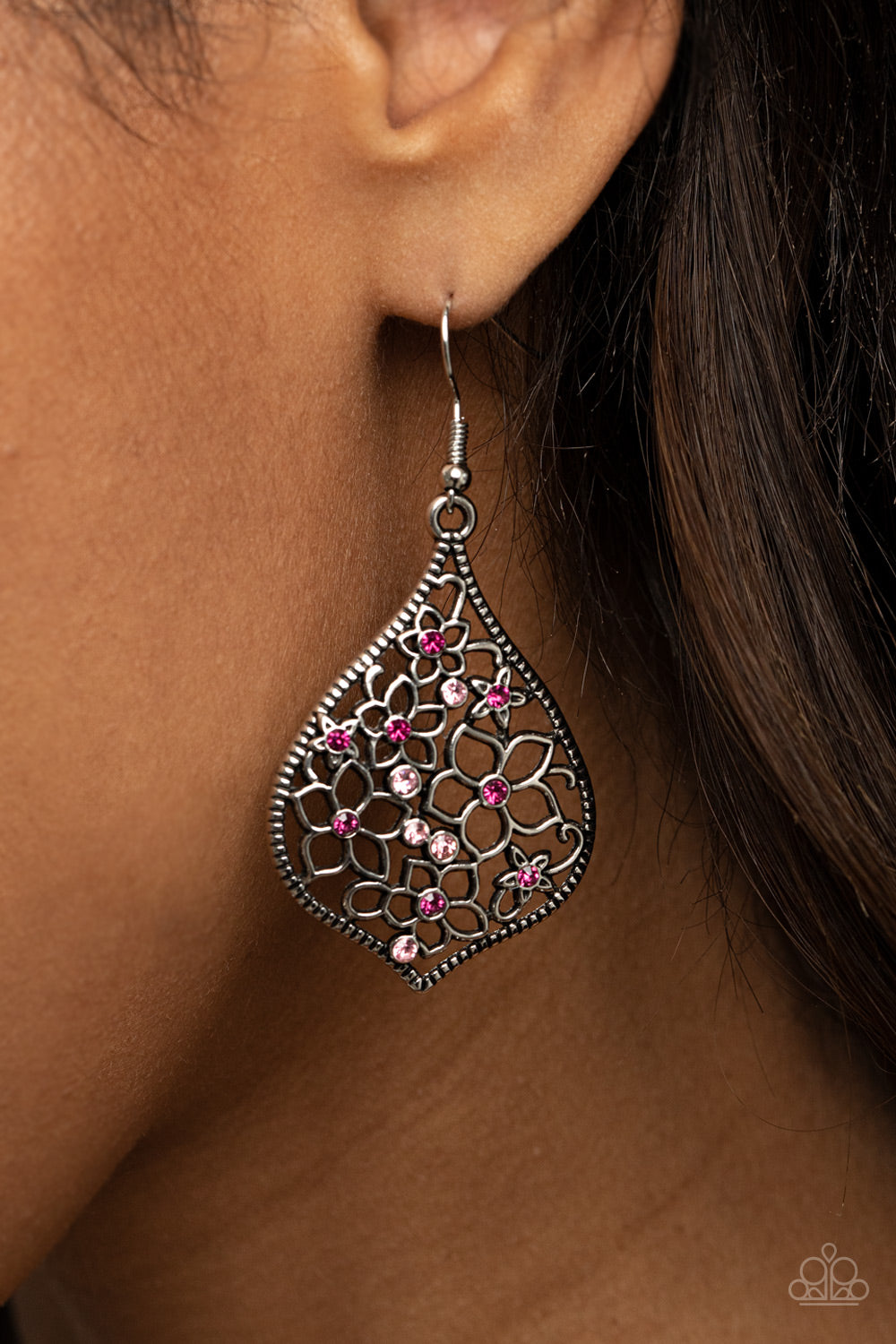 Paparazzi ♥ Full Out Florals - Pink ♥ Earrings