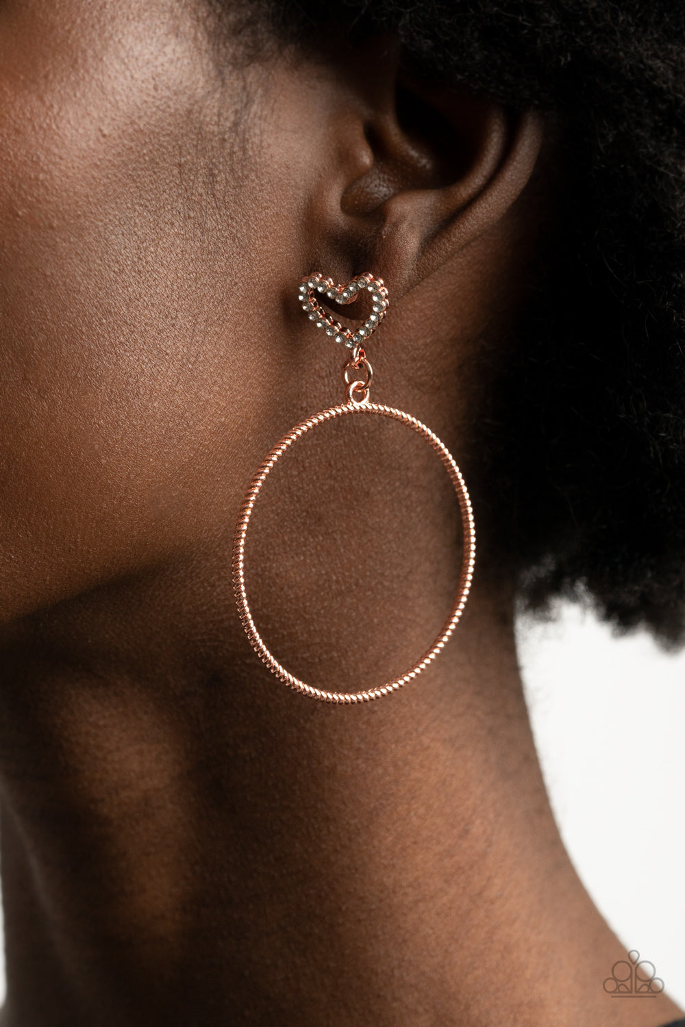 Paparazzi ♥ Love Your Curves - Copper ♥ Post Earrings