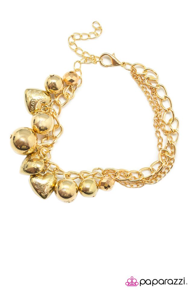 Paparazzi ♥ We Belong Together - Gold ♥ Bracelet