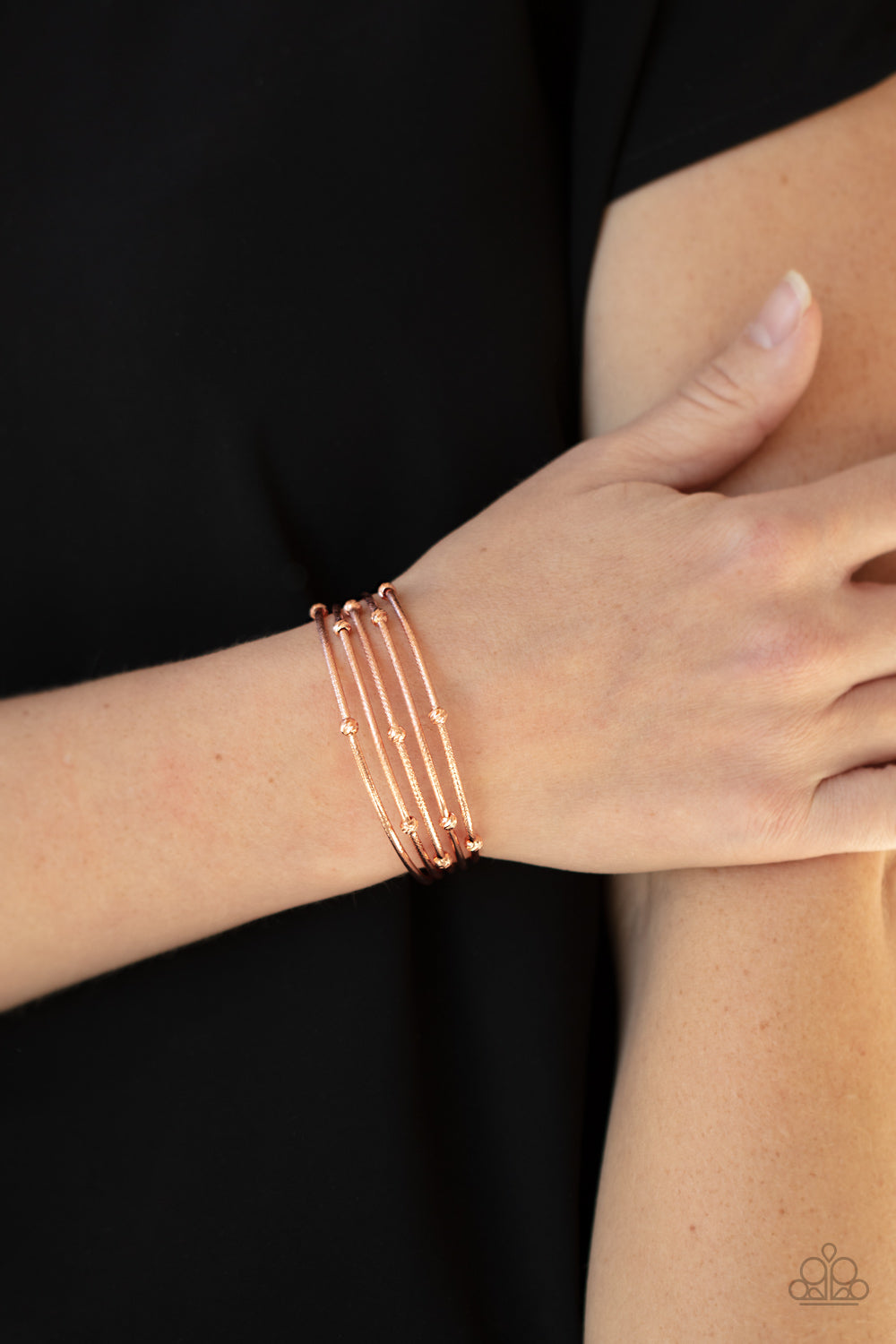 Paparazzi ♥ Face The METALLIC Music - Copper ♥ Bracelet