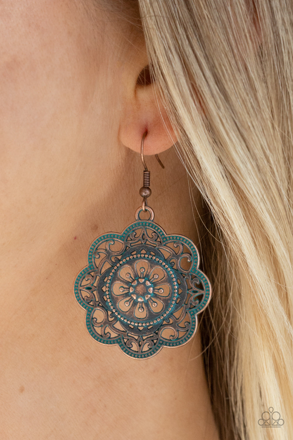 Paparazzi ♥ Western Mandalas - Copper ♥ Earrings