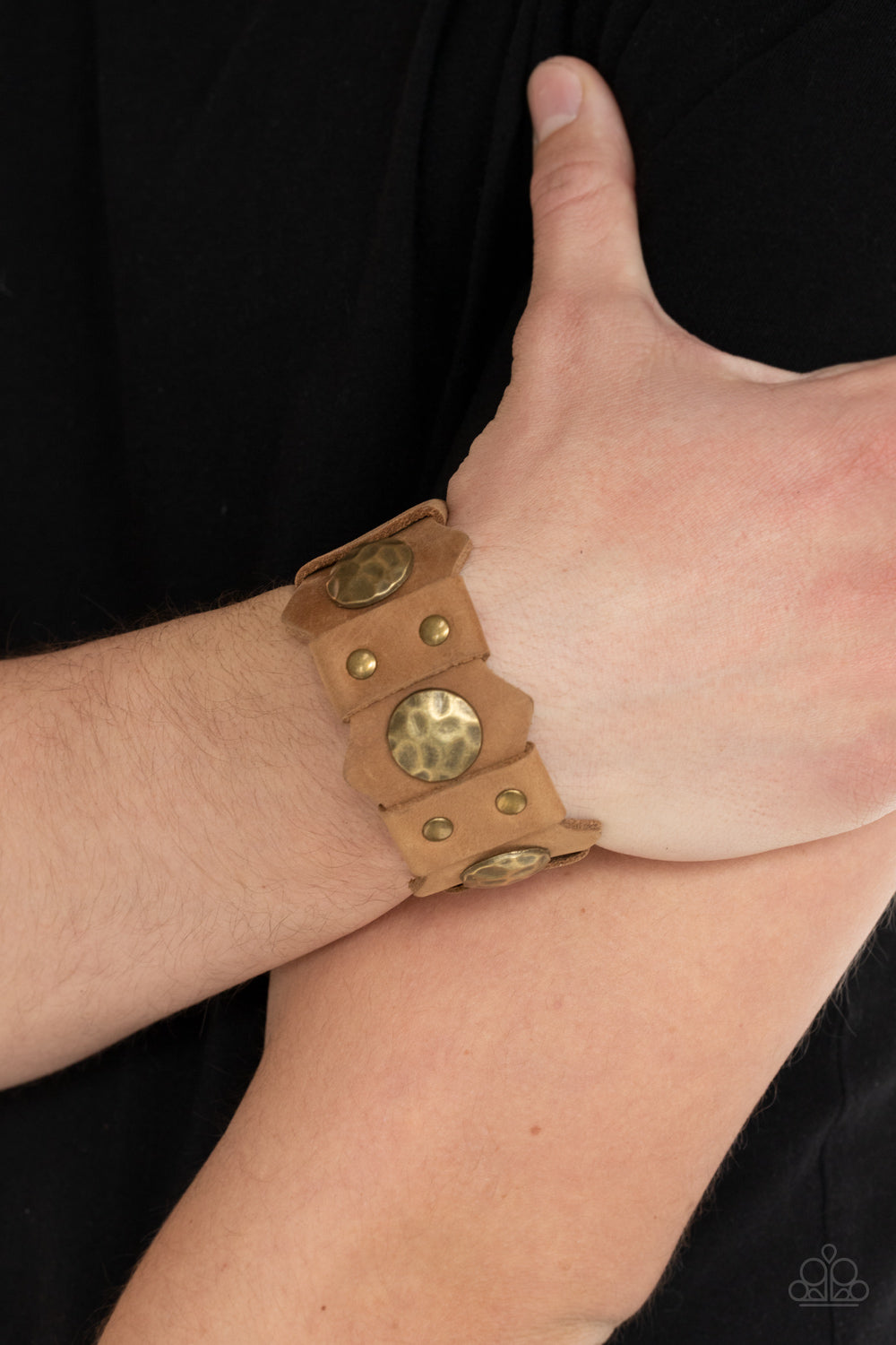 Paparazzi ♥ Electrified Edge - Brown ♥ Bracelet