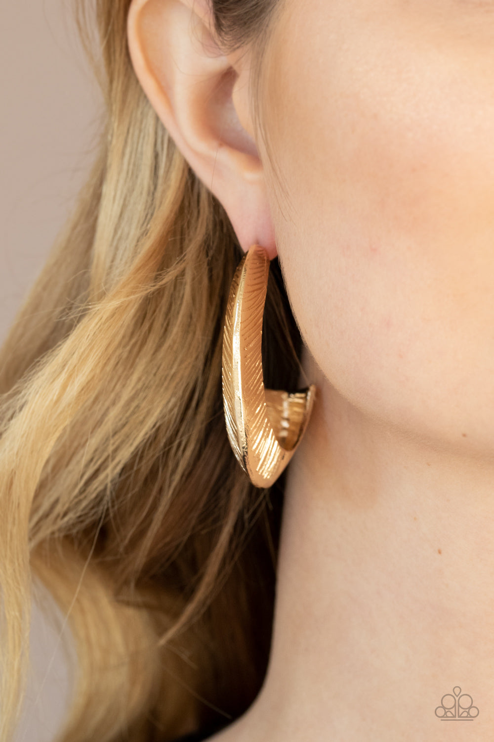 Paparazzi ♥ I Double FLARE You - Gold ♥ Earrings