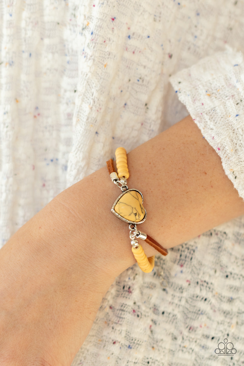 Paparazzi ♥ Charmingly Country - Yellow ♥ Bracelet