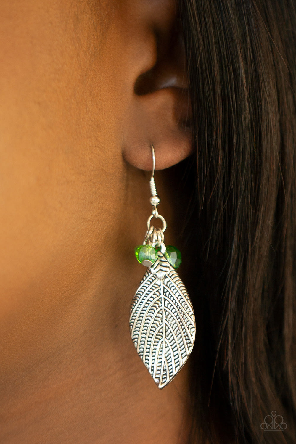 Paparazzi ♥ LEAF It To Fate - Green ♥ Earrings