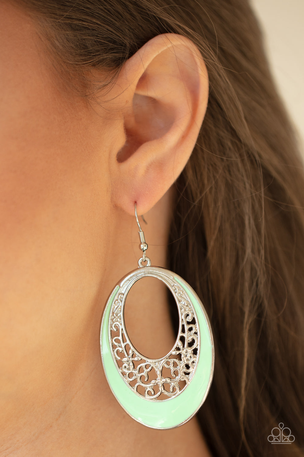 Paparazzi ♥ Orchard Bliss - Green ♥ Earrings