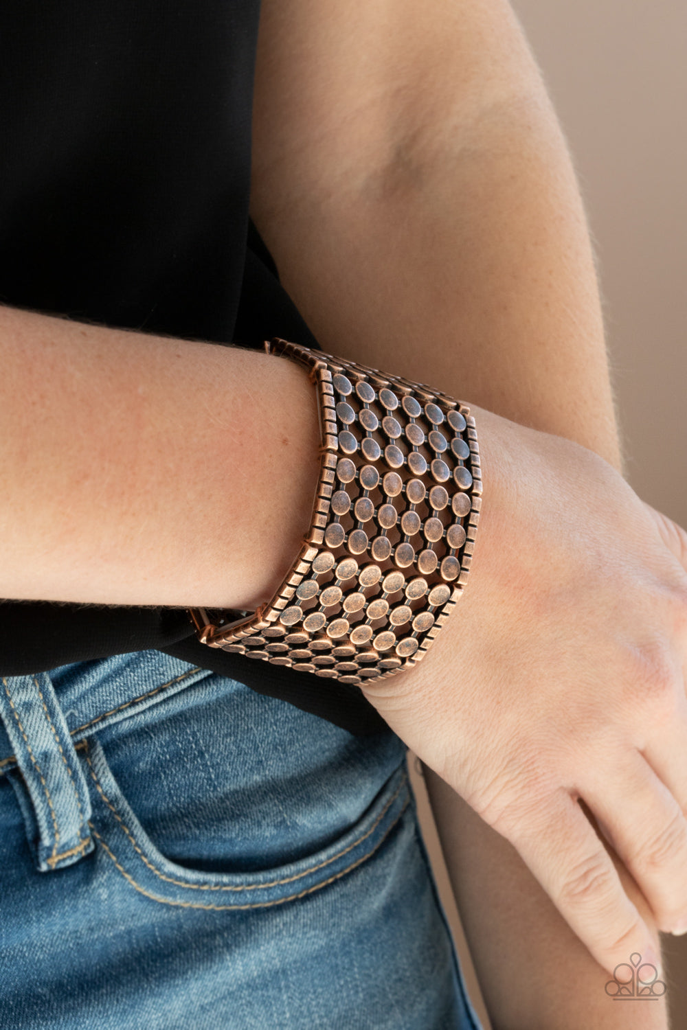 Paparazzi ♥ Cool and CONNECTED - Copper ♥ Bracelet