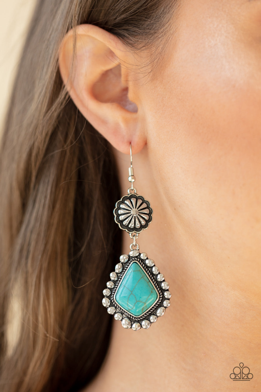 Paparazzi ♥ Country Cavalier - Blue ♥ Earrings