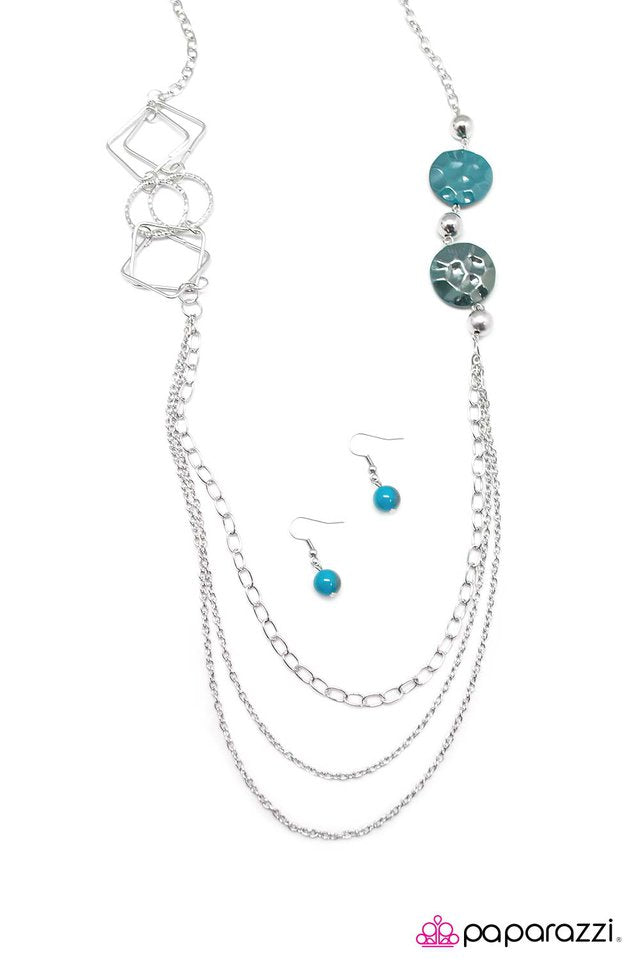 Paparazzi ♥ In Anticipation - Blue ♥ Necklace