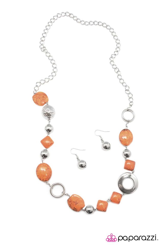 Paparazzi ♥ Oh, Baby! - Orange ♥ Necklace