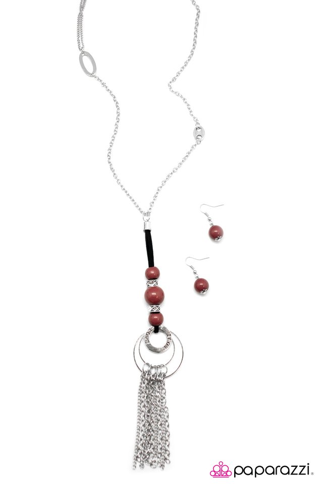 Paparazzi ♥ Touch and Go - Red ♥ Necklace