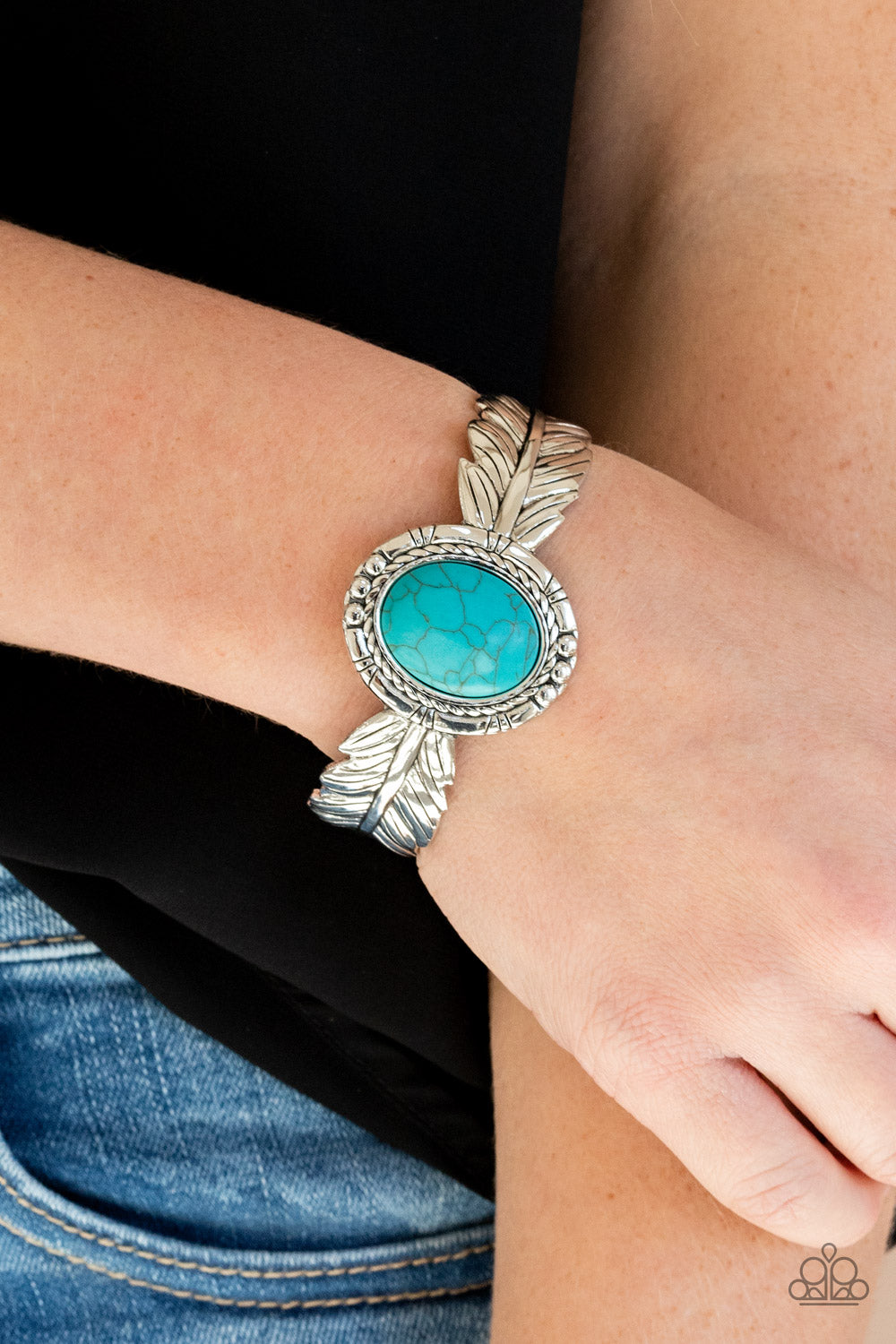 Paparazzi ♥ Western Wings - Blue ♥ Bracelet