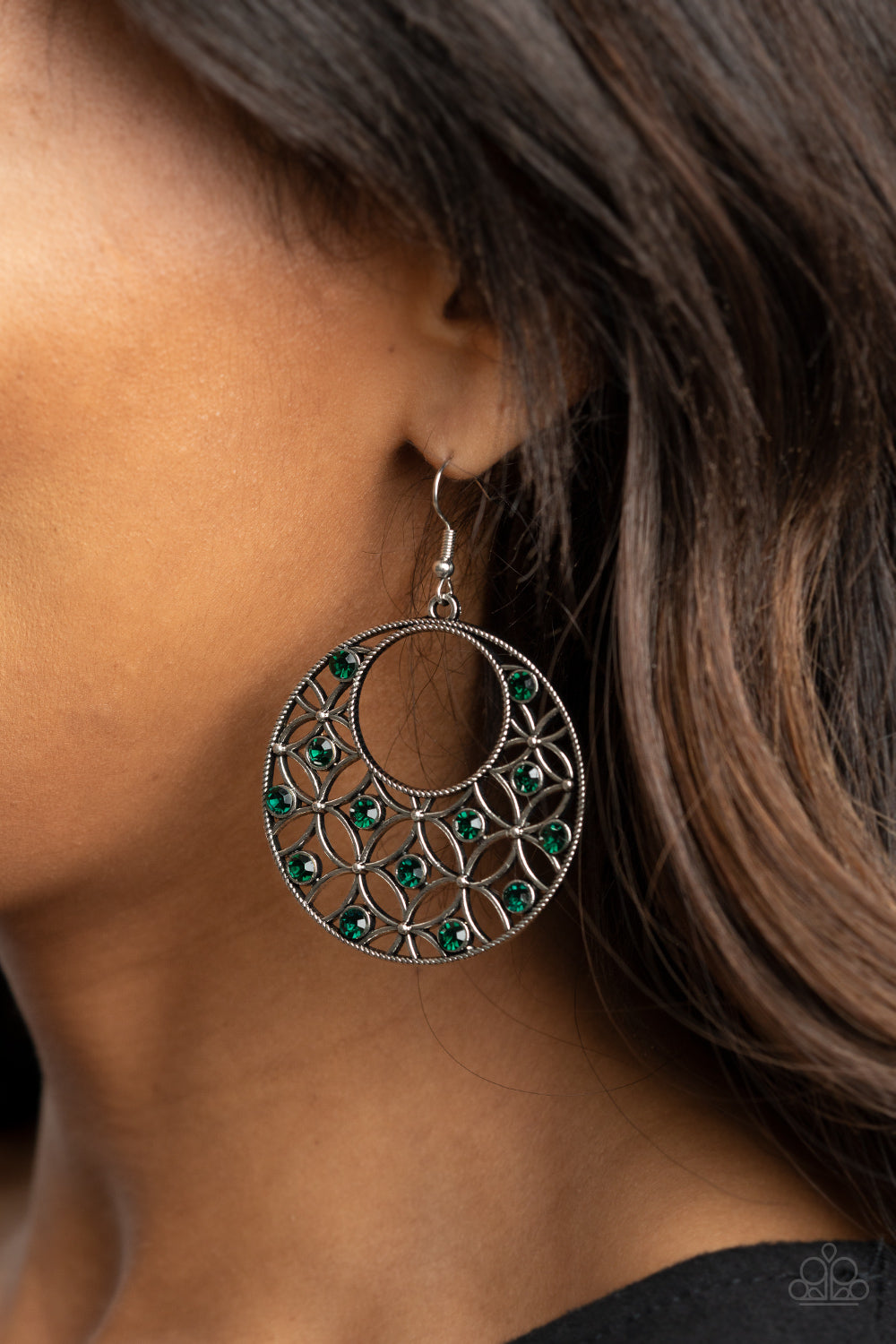Paparazzi ♥ Garden Garnish - Green ♥ Earrings