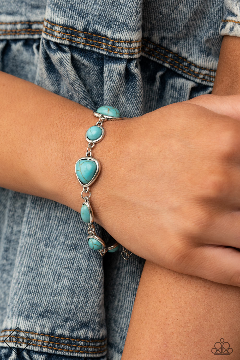 Paparazzi ♥ Eco-Friendly Fashionista - Blue ♥ Bracelet