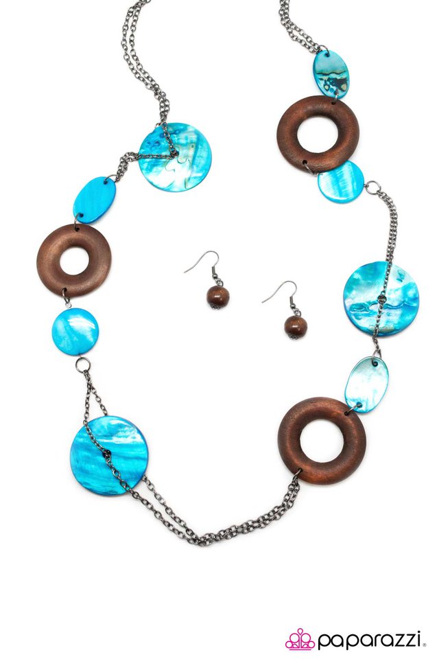 Paparazzi ♥ Surfs Up - Blue ♥ Necklace