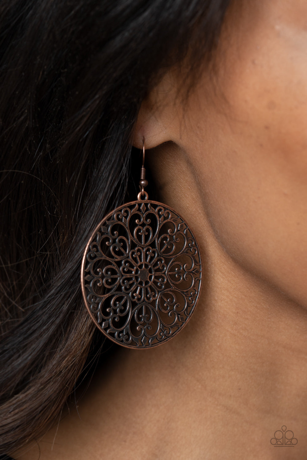Paparazzi ♥ Make A MANDALA Out Of You - Copper ♥ Earrings