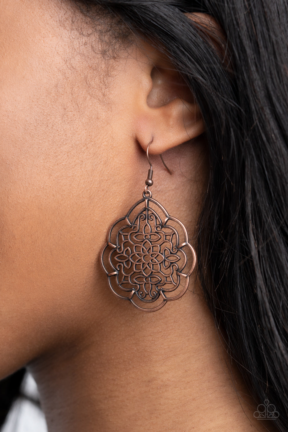 Paparazzi ♥ Tour de Taj Mahal - Copper ♥ Earrings