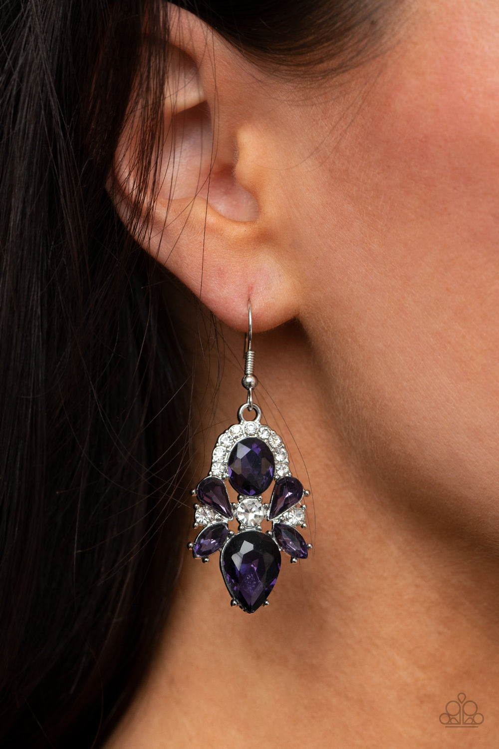 Paparazzi ♥ Stunning Starlet - Purple ♥ Earrings