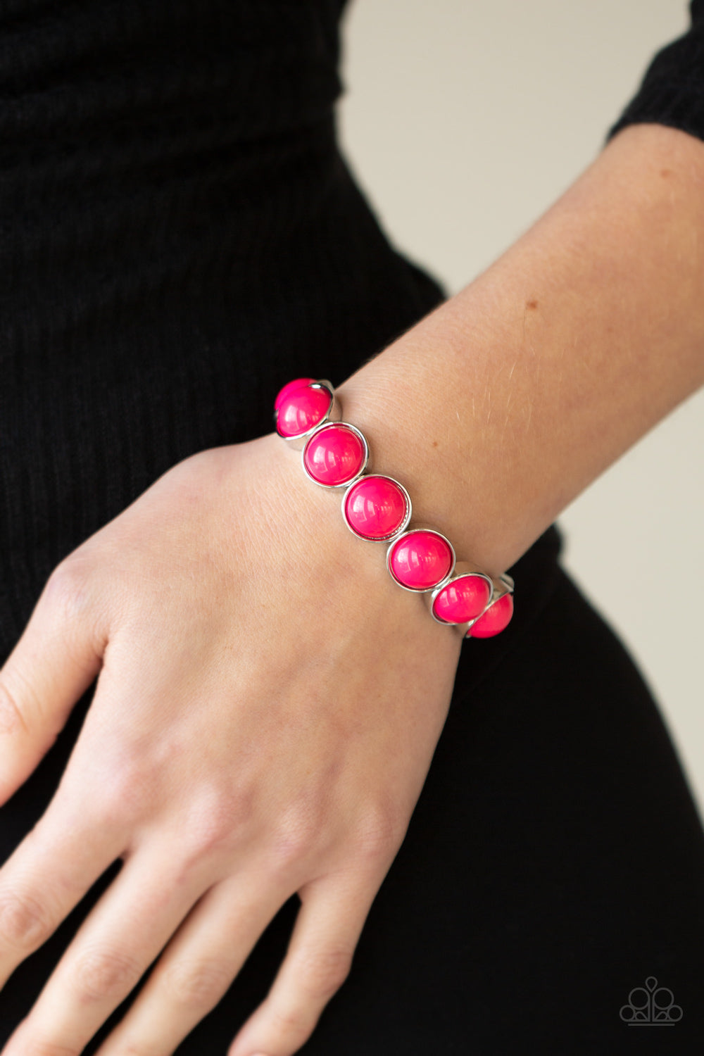 Paparazzi ♥ POP, Drop, and Roll - Pink ♥ Bracelet