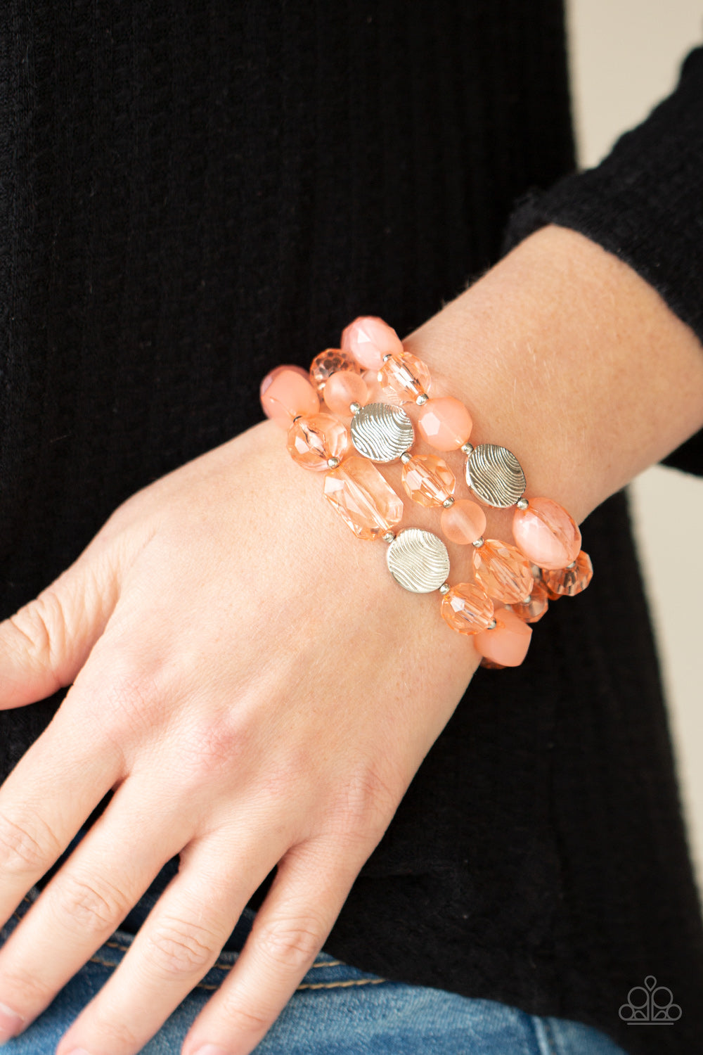 Paparazzi ♥ Oceanside Bliss - Orange ♥ Bracelet