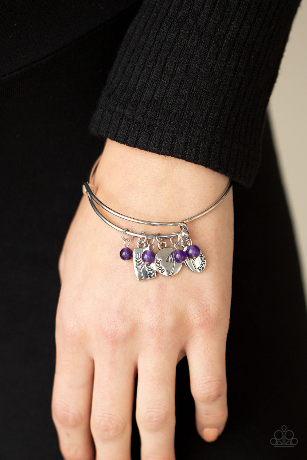 Paparazzi ♥ GROWING Strong - Purple ♥ Bracelet