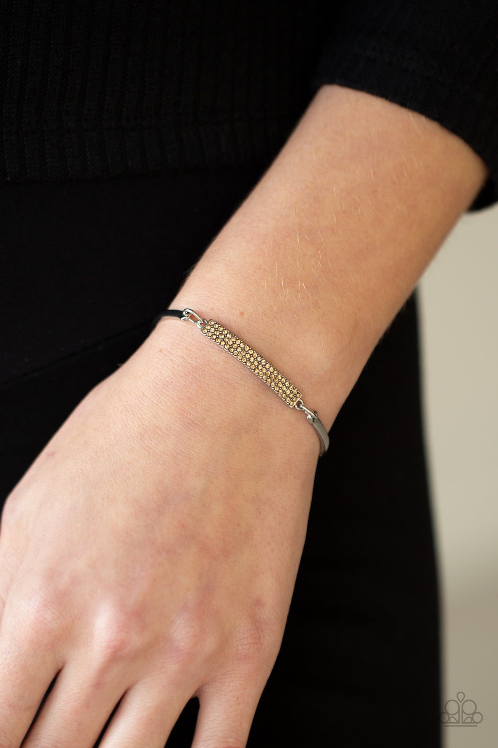 Paparazzi ♥ Showy Sparkle - Brown ♥ Bracelet