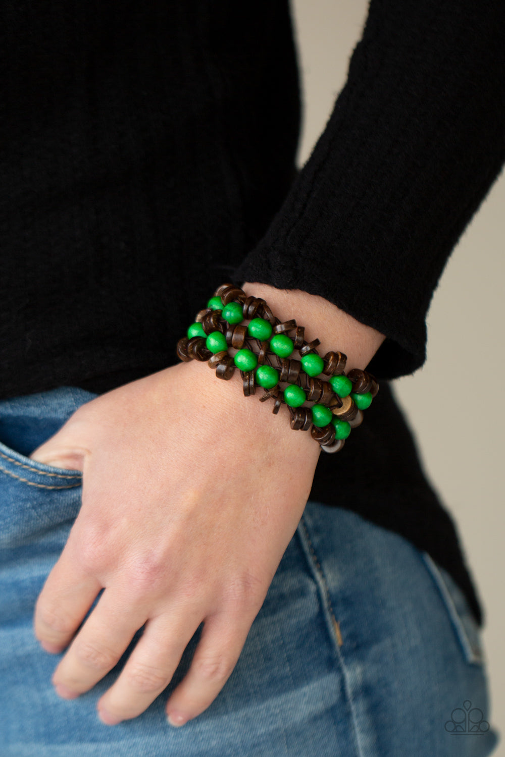 Paparazzi ♥ Tahiti Tourist - Green ♥ Bracelet