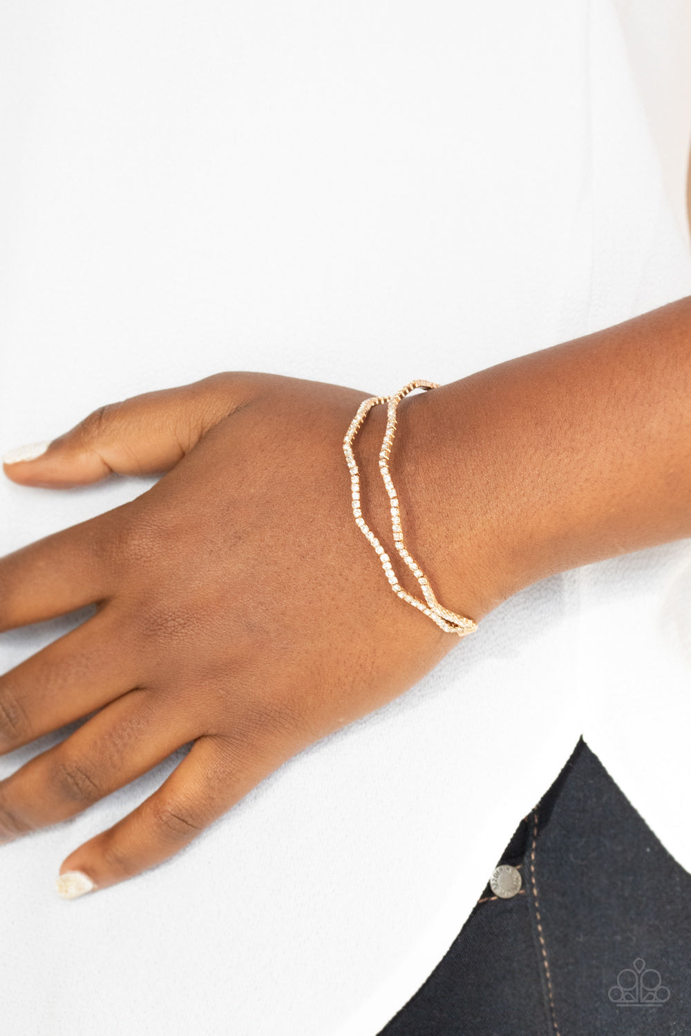 Paparazzi ♥ Delicate Dazzle - Gold ♥ Bracelet