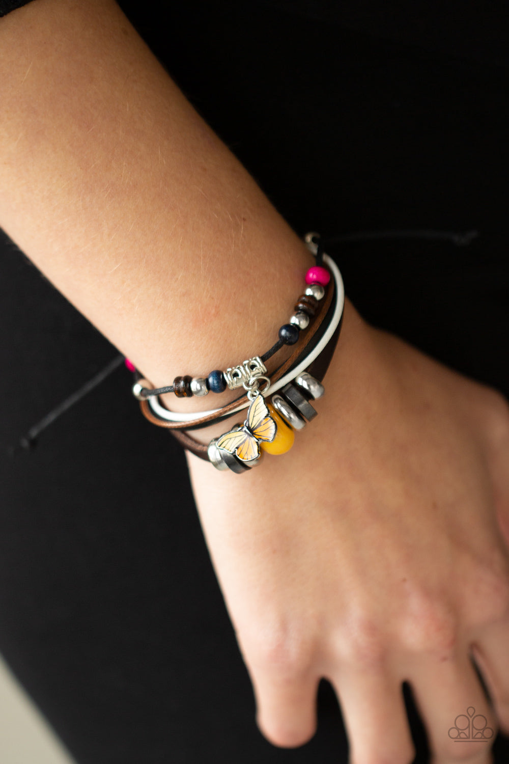 Paparazzi ♥ Bodacious Butterfly - Multi ♥ Bracelet