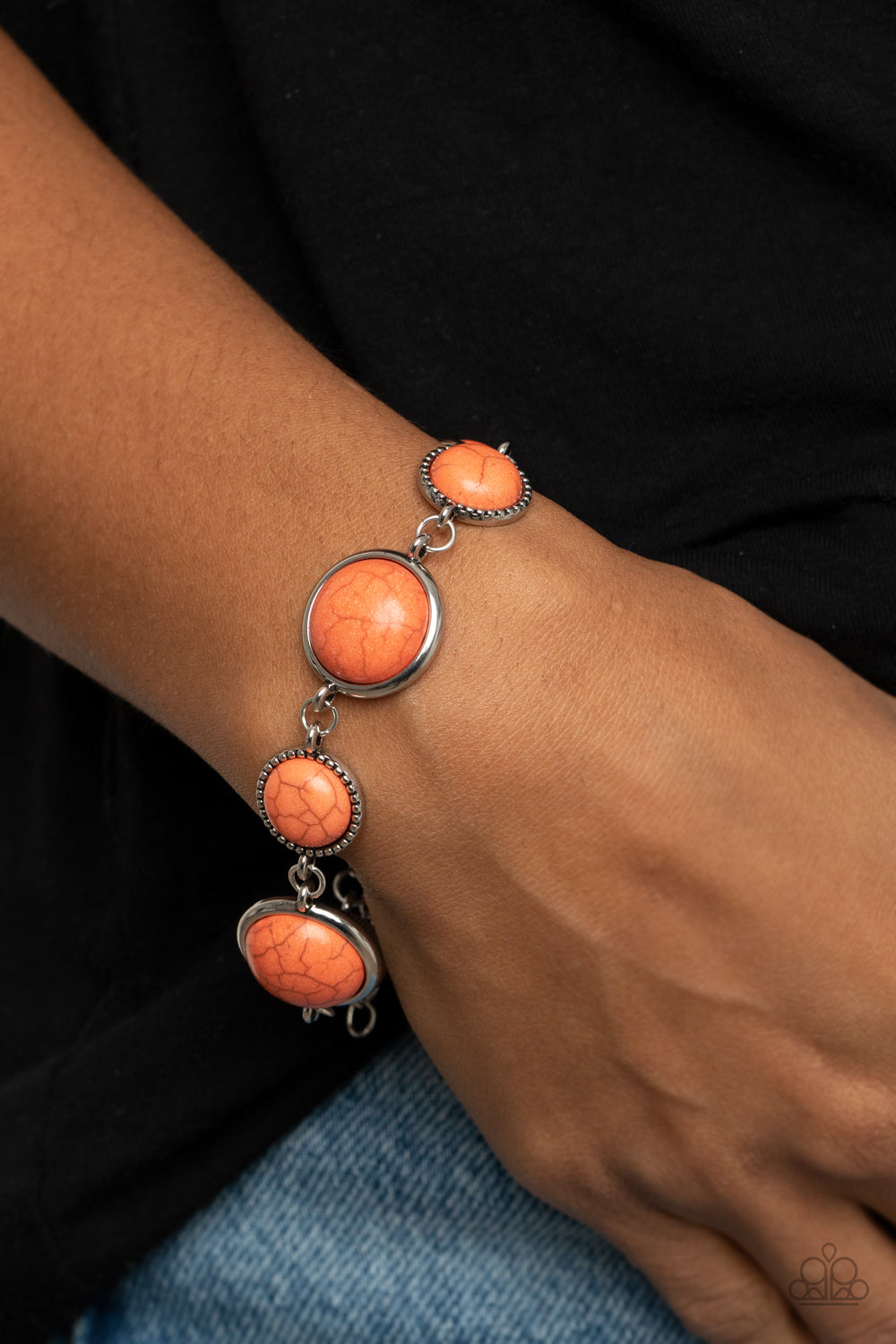 Paparazzi ♥ Turn Up The Terra - Orange ♥ Bracelet