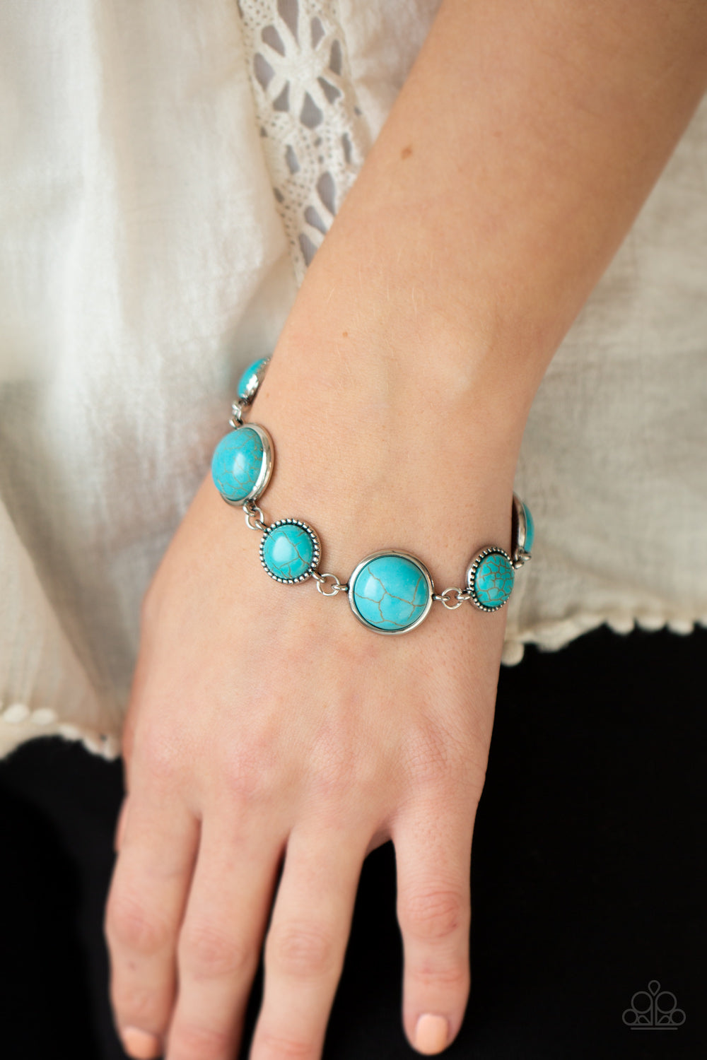 Paparazzi ♥ Turn Up The Terra - Blue ♥ Bracelet