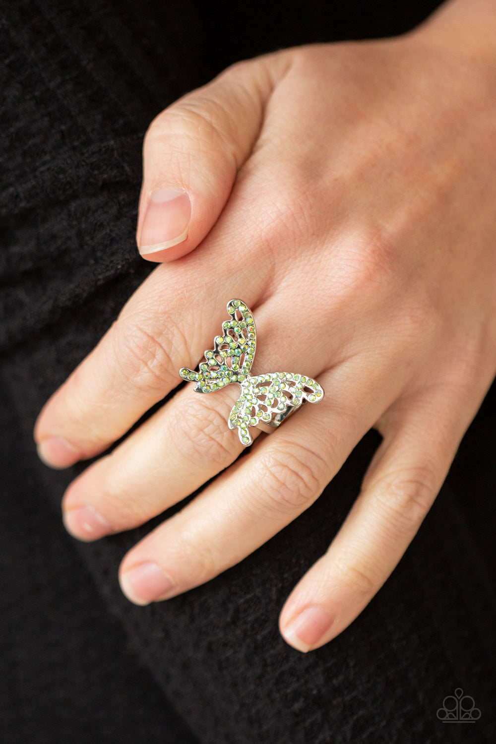 Paparazzi ♥ Butterfly Orchard - Green ♥ Ring