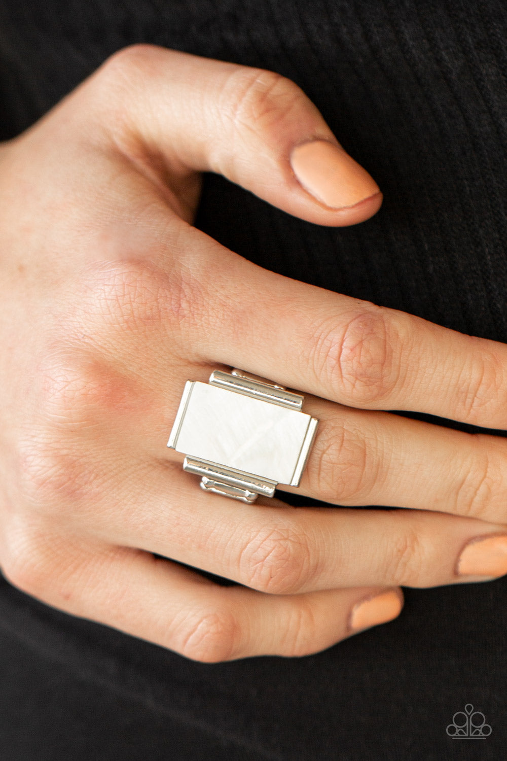 Paparazzi ♥ Mystical Marinas - White ♥ Ring