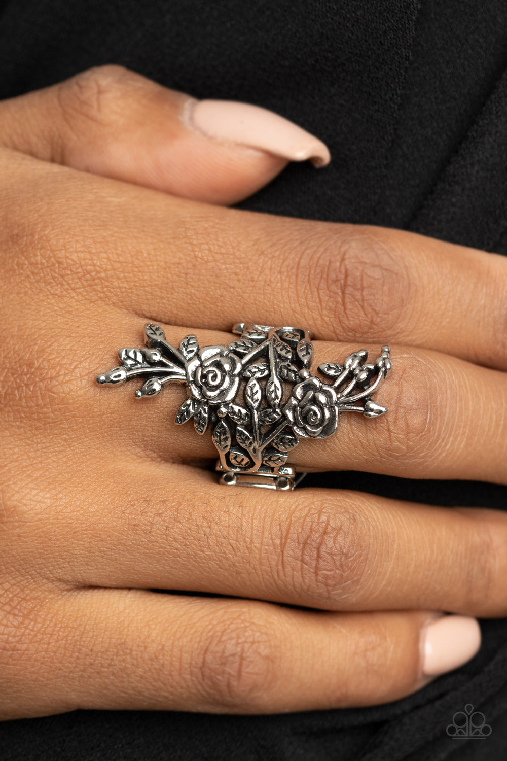 Paparazzi ♥ Rustic Rose Gardens - Silver ♥ Ring