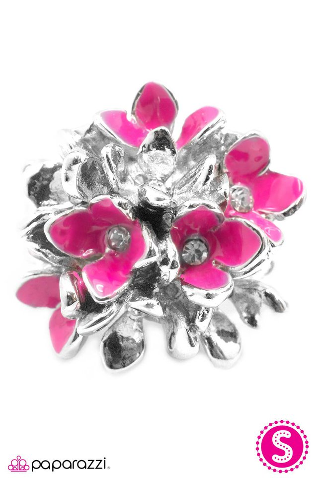 Paparazzi ♥ Floral Explosion - Pink ♥ Ring