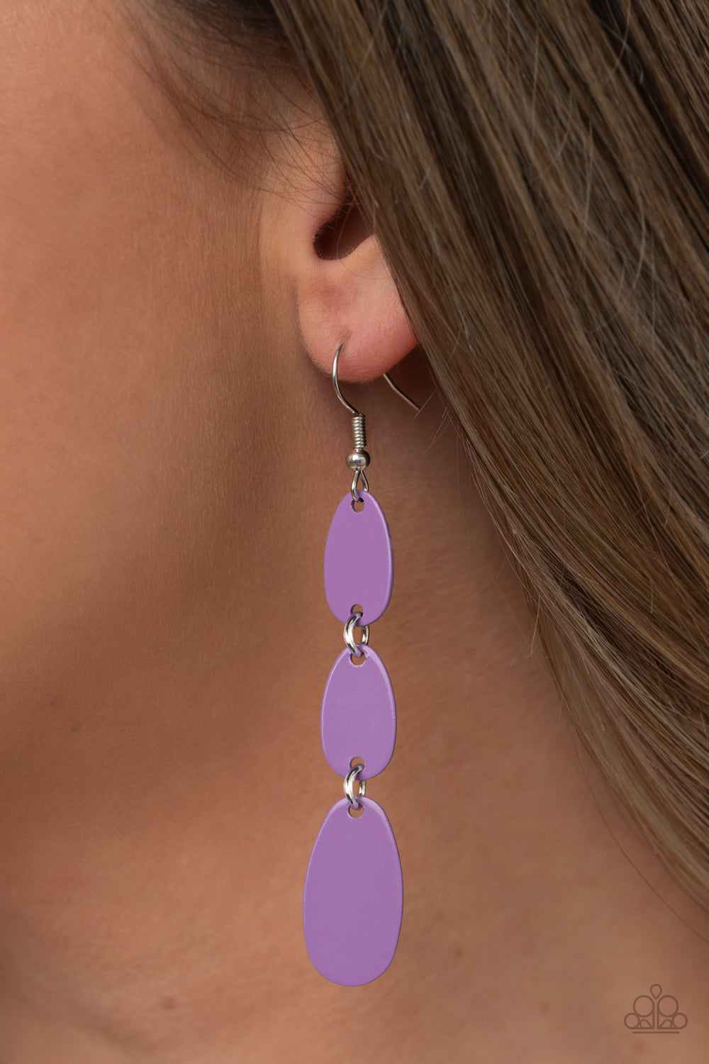 Paparazzi ♥ Rainbow Drops - Purple ♥ Earrings